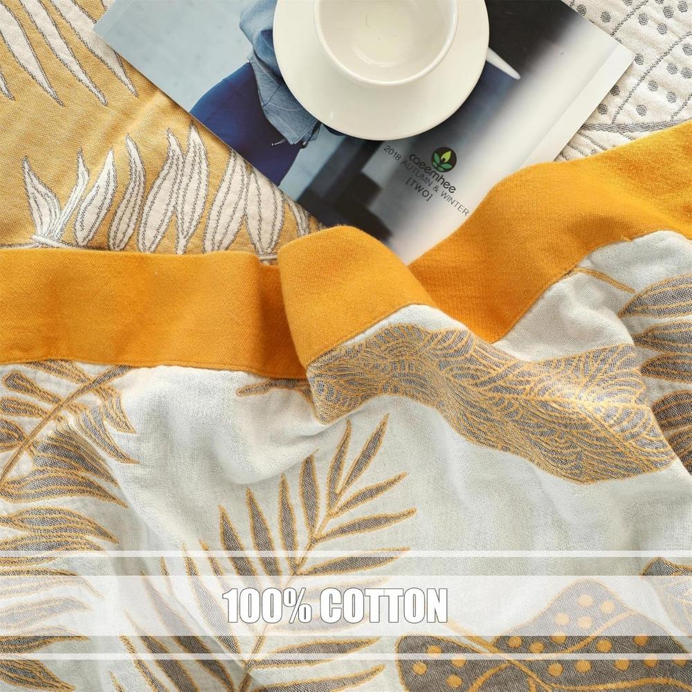 LoungeYard | Leafy Whisper Summer Blanket — product view 2