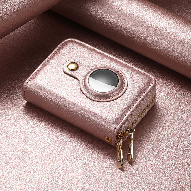 LoungeYard | Intelligent AirTag-Zip RFID Leather Wallet — product view 4