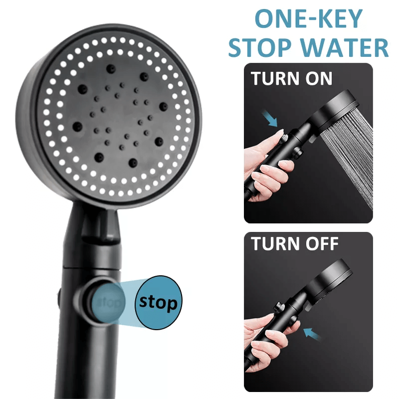 LoungeYard | StromRegel Shower head with 5 settings and button — product view 6