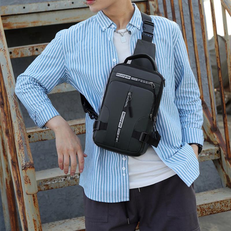 LoungeYard | Multi-purpose chest pocket with charging port — product view 2