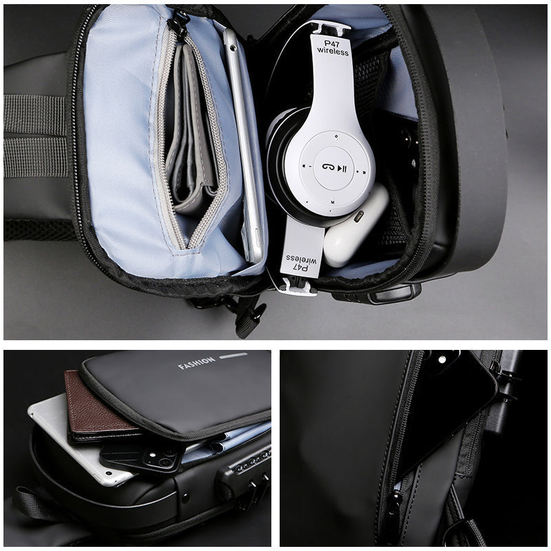 LoungeYard | Casual Multifuntional Anti-theft Chest Bag for Men — product view 4