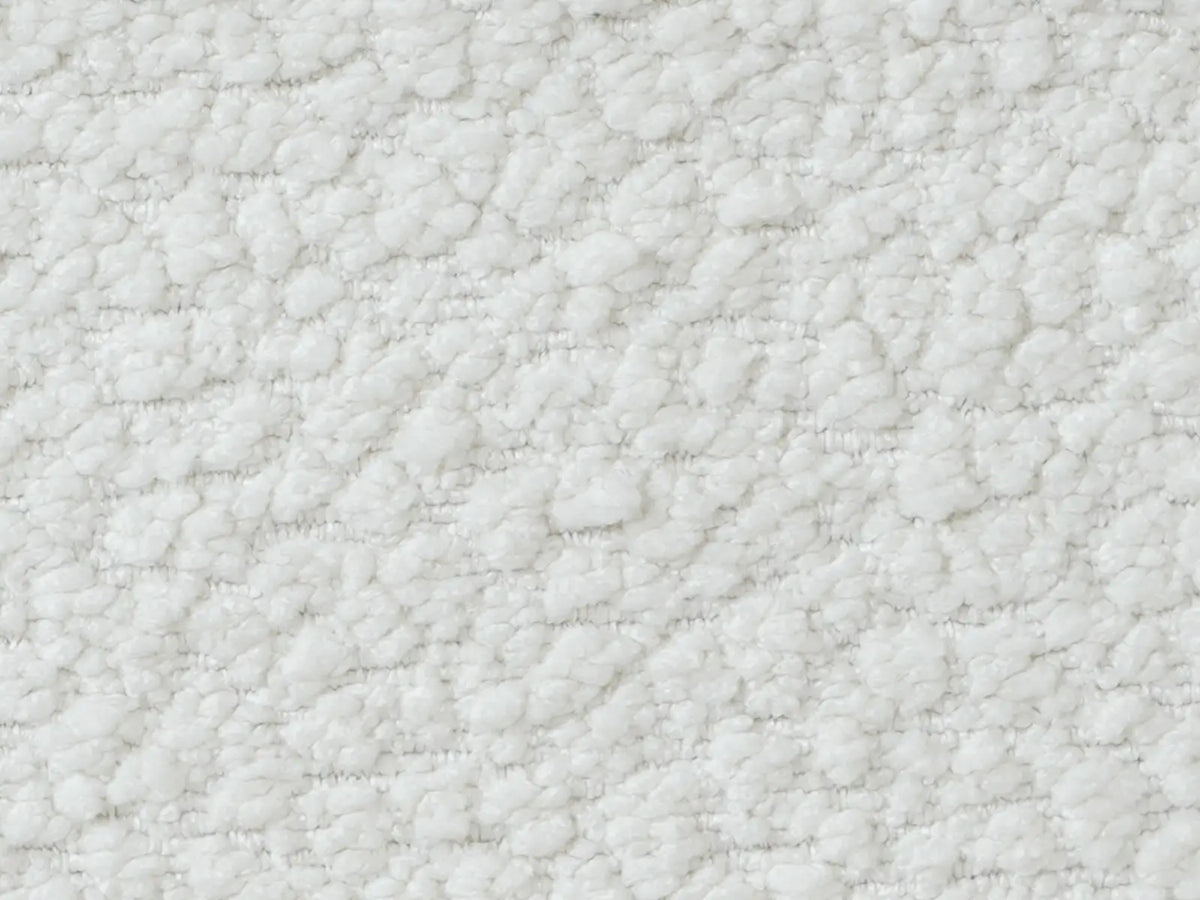Teddy Fleece 2-Seater White Small Space Loveseat | 2-Piece, Modular Design, Fixed Upholstery, Low Pillow Arm — product view 5