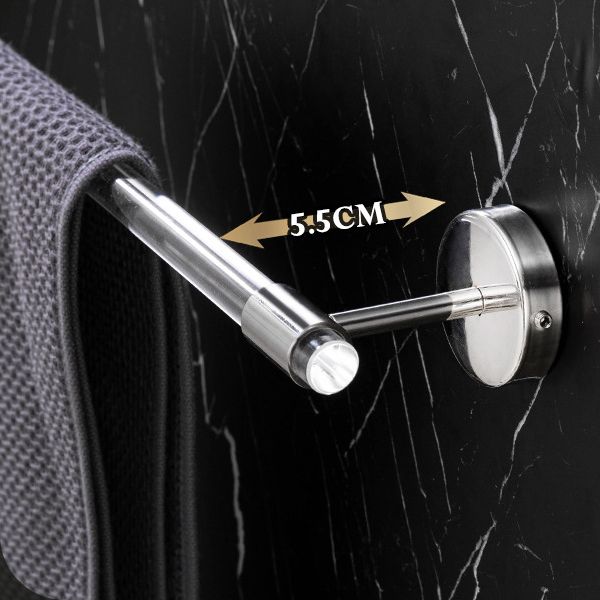 LoungeYard | Modern Bathroom Accessories Set Towel Rack Silver/Gold/Black Bathroom Accessories — product view 5