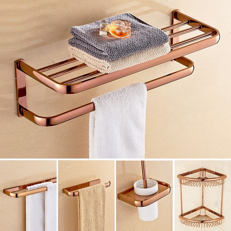 LoungeYard | 5-piece Vintage Bathroom Accessory Set Brass Bathroom Fittings Set — product view 7