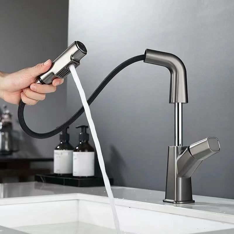 LoungeYard | Single-Lever Faucet Contemporary Style Basin Faucet for Bathroom — product view 4