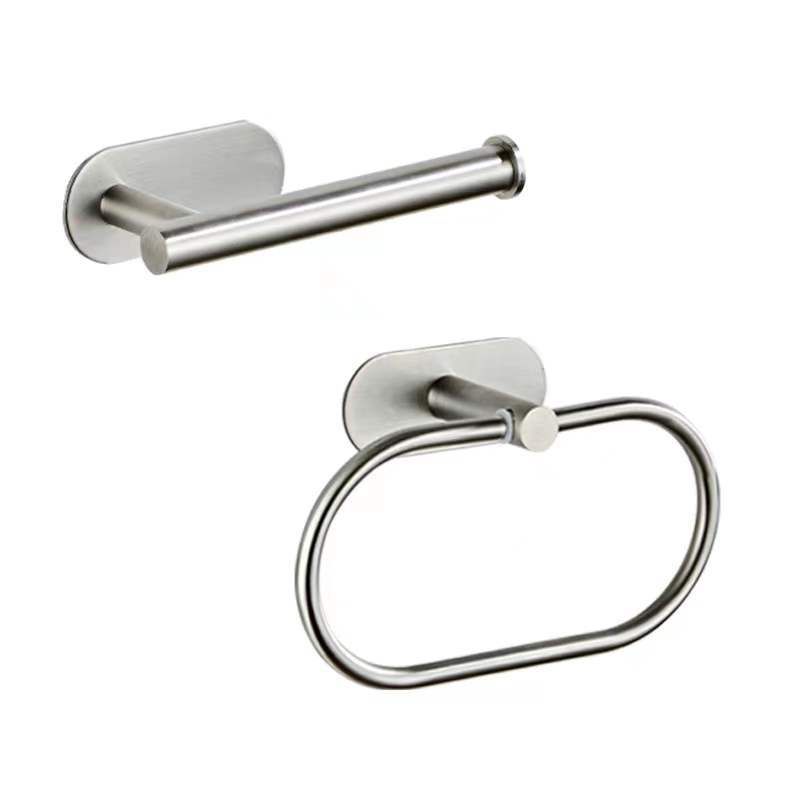 LoungeYard | Metal Bathroom Set 4-piece Modern Style Bathroom Fixtures Set — product view 4