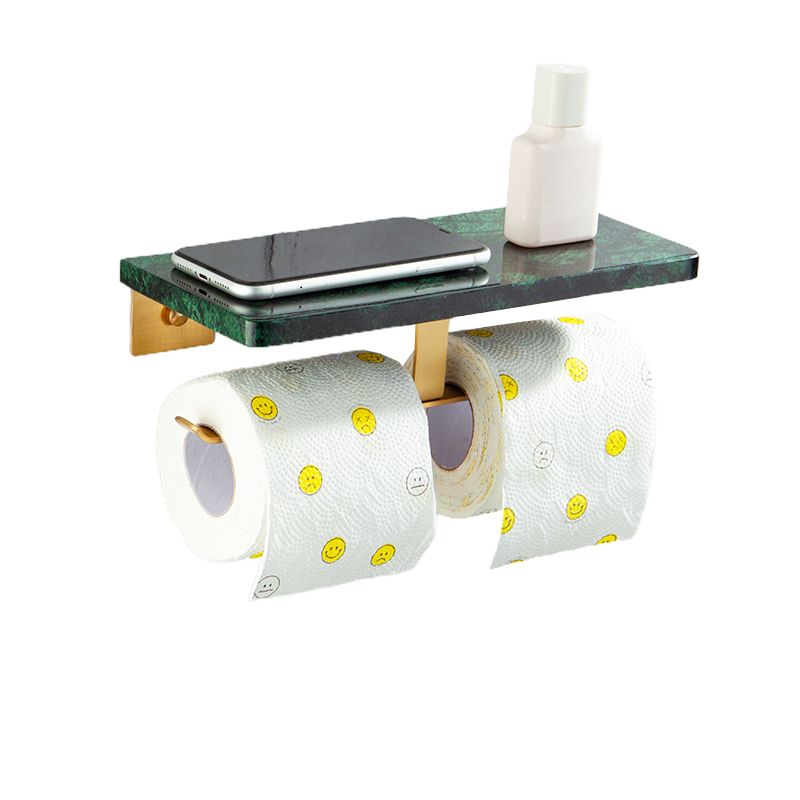 LoungeYard | Brass Bathroom Accessories Set Marble Bathroom Accessories Set for Home — product view 6