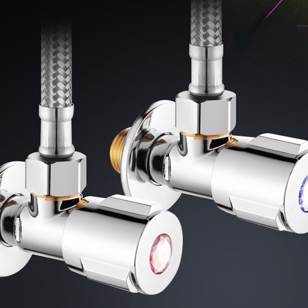 LoungeYard | Circular 2-Handle Bathroom Faucet Contemporary Brass Sink Faucet — product view 3