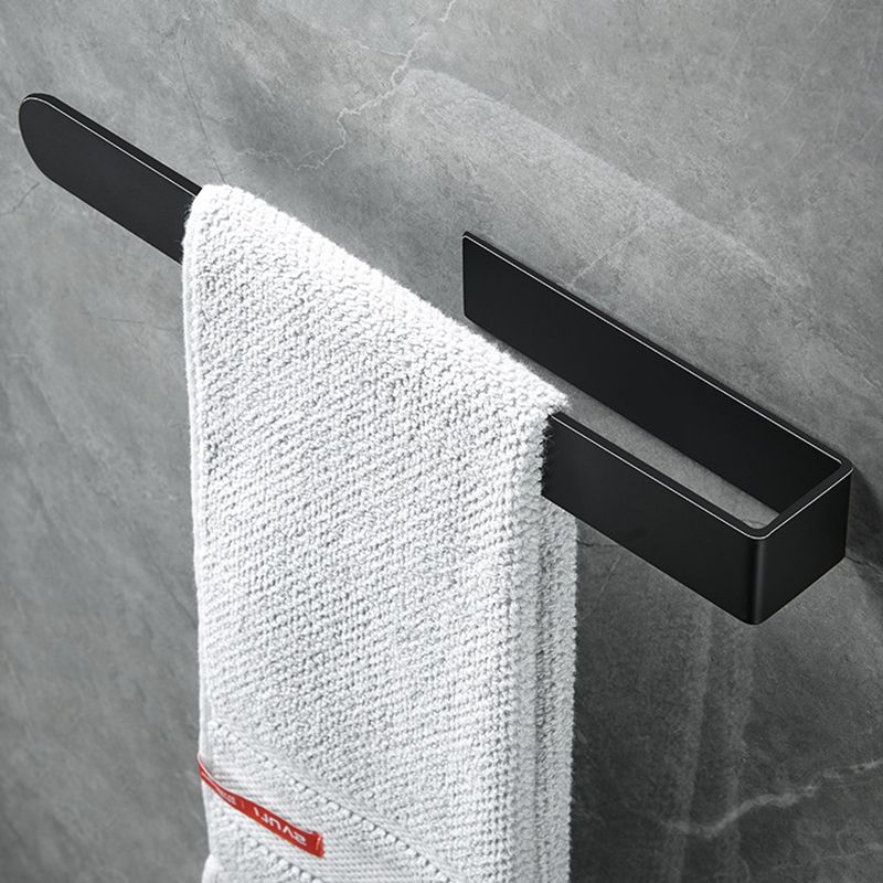 LoungeYard | Modern Towel Ring Bathroom Hardware Set Stainless Steel/Black Bath Hardware Set — product view 5