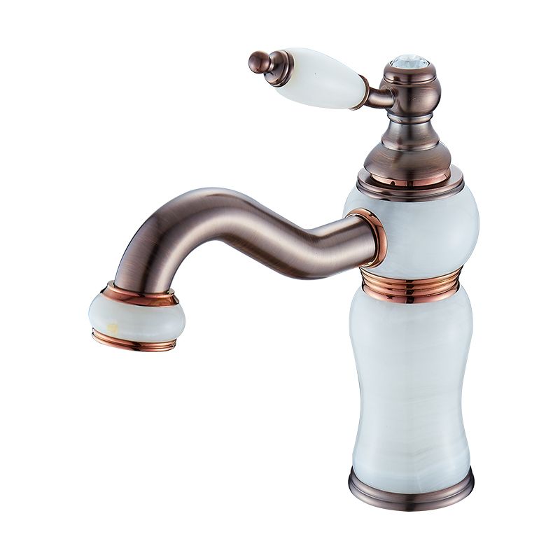 LoungeYard | Luxury Ship Basin Faucet Lever Handle Round Ship Basin Bathroom Faucet — product view 4