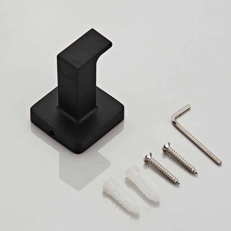 LoungeYard | Traditional Metal Bathroom Hardware Set Wall Hooks/Towel Bar/Ring & Paper Holder — product view 3