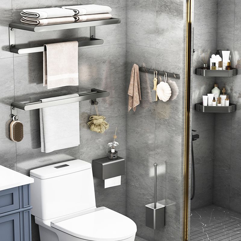 LoungeYard | Matte Gray Bathroom Hardware Set Modern Bathroom Accessories Set — product view 6