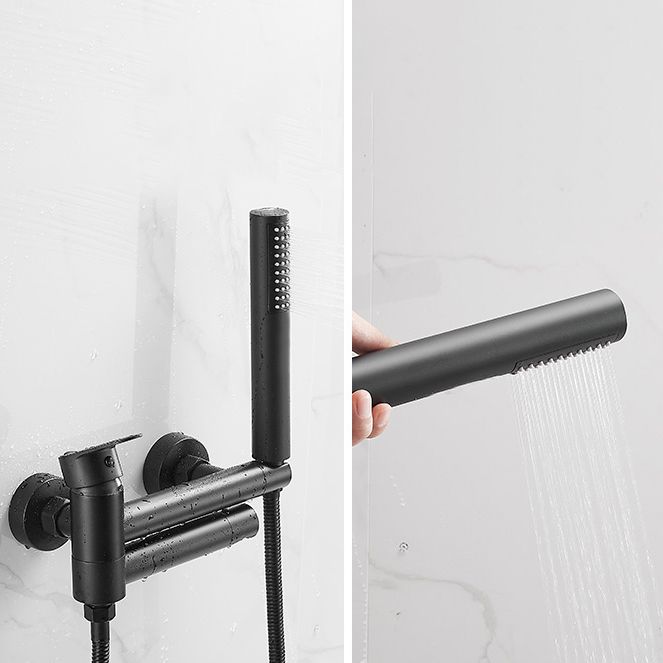 LoungeYard | Contemporary Wall Mounted Bathtub Filler Single Handle Metal Faucet — product view 7