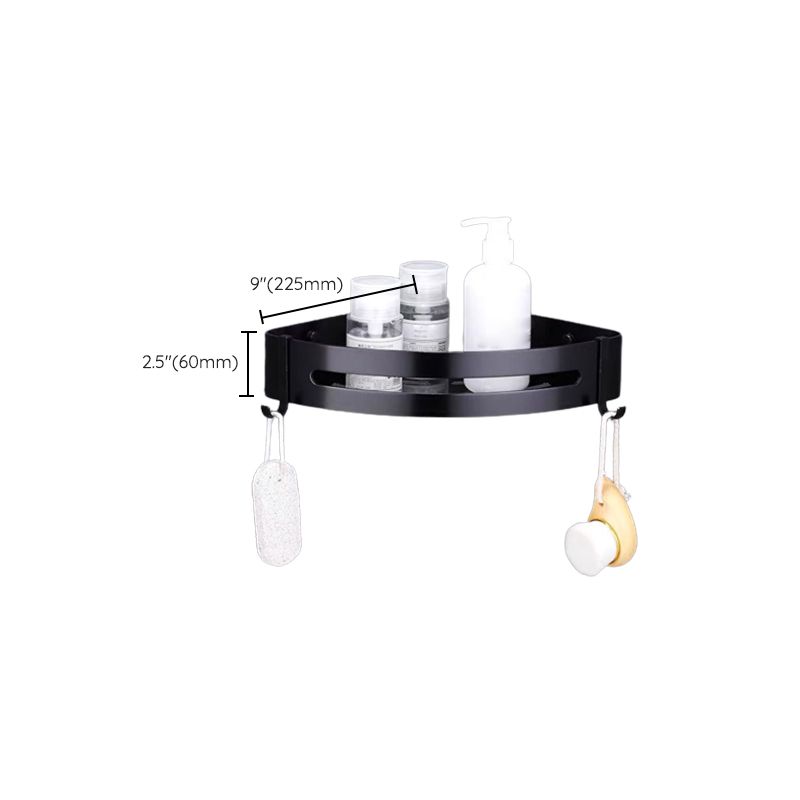 LoungeYard | Modern Bathroom Accessory Set Black Soap Dish Bath Shelf Bathroom Set — product view 3