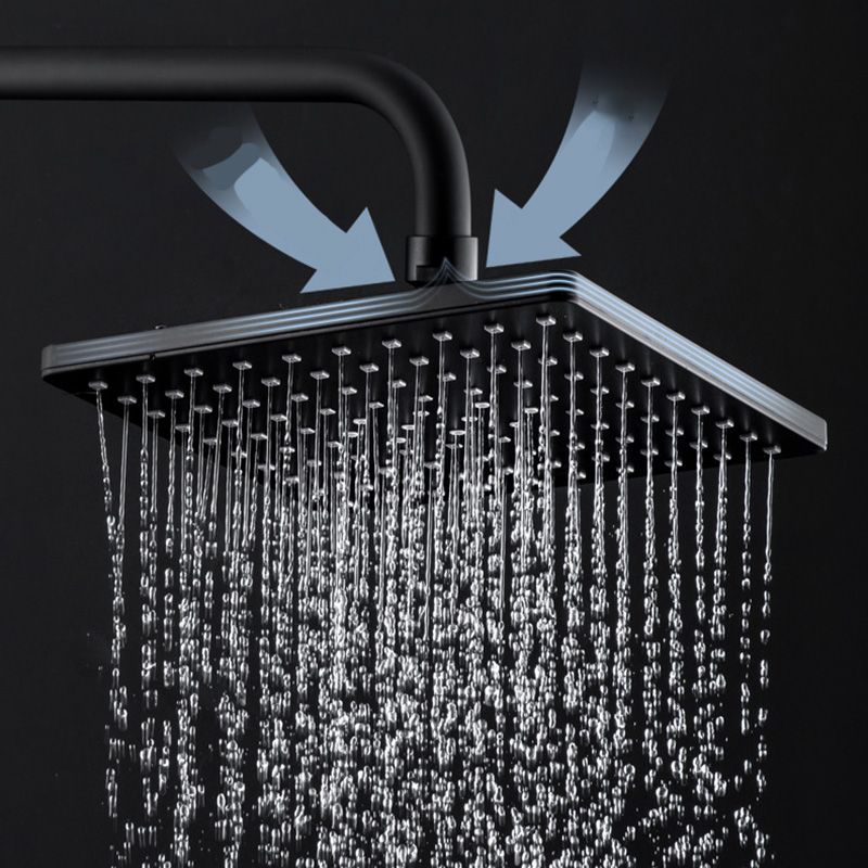 LoungeYard | Contemporary Style Shower Head Plastic Fixed Shower Head in Round and Square Shape — product view 7