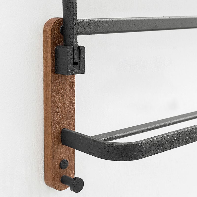 LoungeYard | Metal and wood bathroom accessories as a single piece or as a set without drilling — product view 6