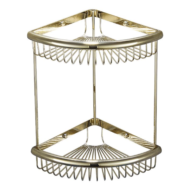 LoungeYard | Traditional Brass Bathroom Accessory Set Bathroom Shelf Bathroom Accessory Set — product view 6