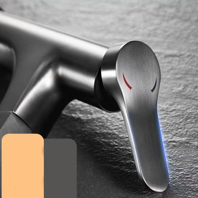 LoungeYard | Basic Faucet Brass Faucet Silver Centerset Faucet — product view 5