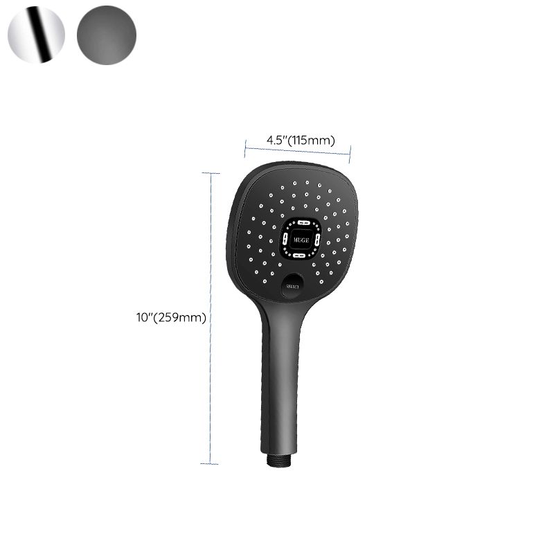LoungeYard | Contemporary Handheld Supercharged Shower Head Square Metal Spray Head — product view 6