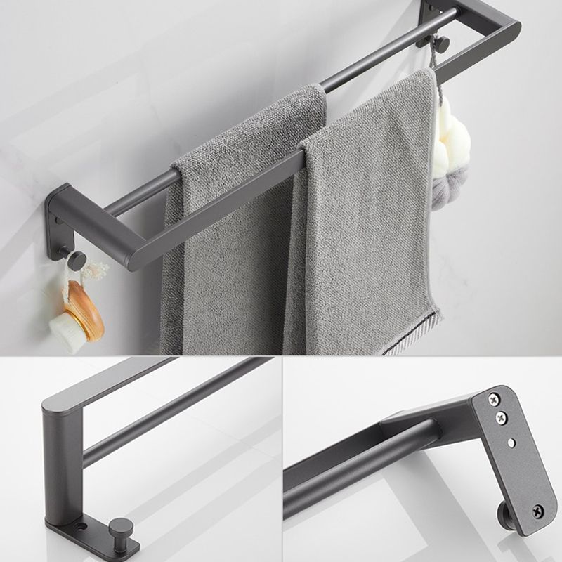 LoungeYard | Modern Gray Bathroom Accessory as Individual Piece or as Set Made of Metal — product view 5
