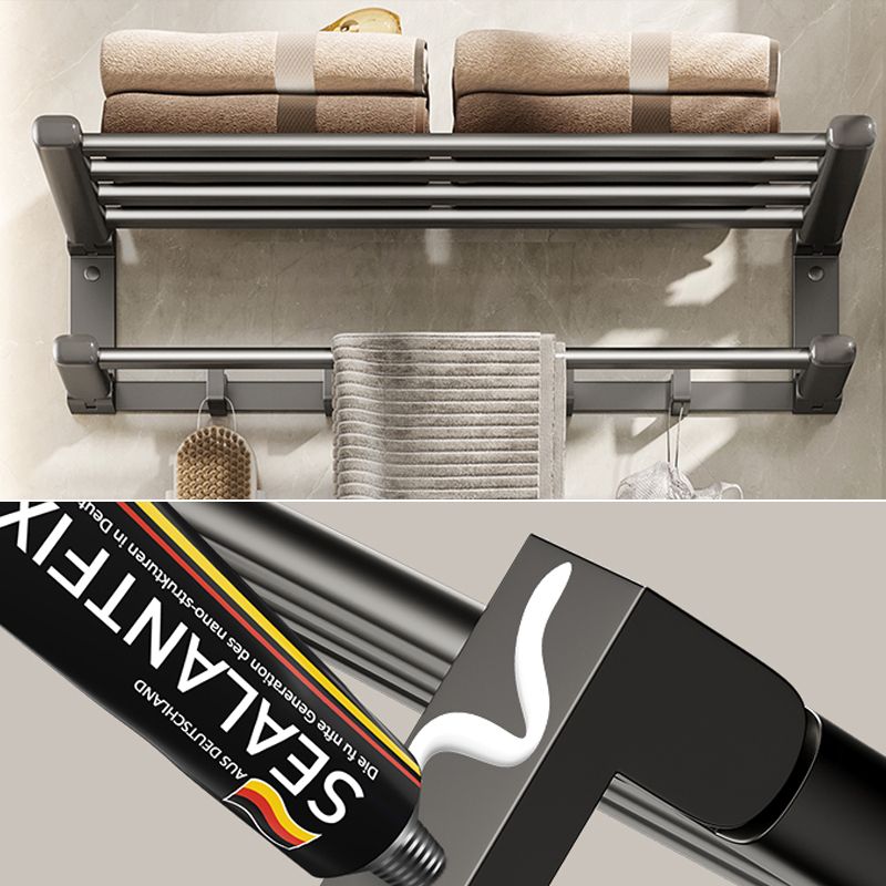 LoungeYard | Modern Bathroom Accessories Set Adhesive Mount Bathroom Accessories Set — product view 2