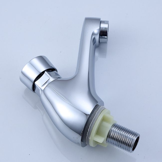 LoungeYard | Modern sink faucet with brass knob handle, low arc, washbasin faucet — product view 6