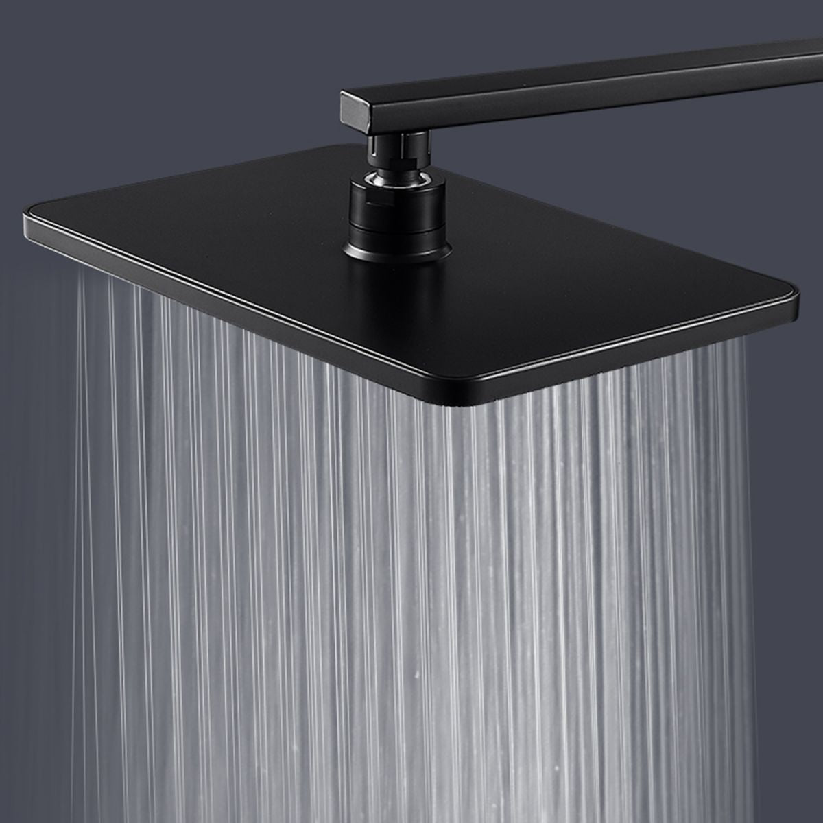 LoungeYard | Modern rectangular shower head combo standard spray pattern with hand shower — product view 3