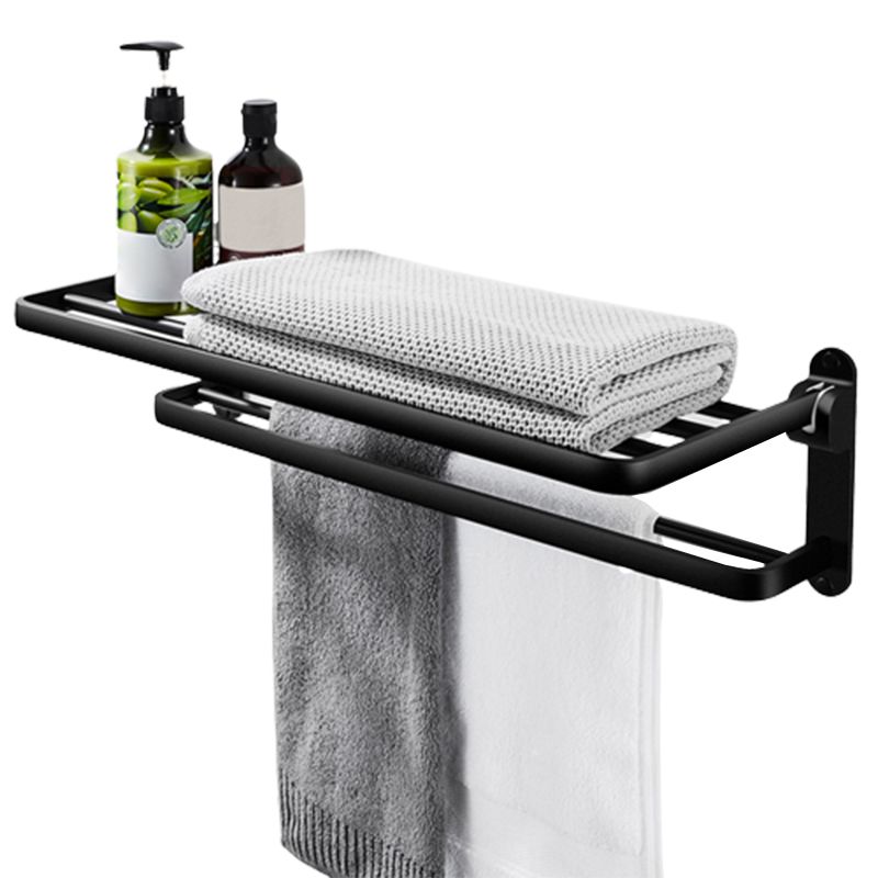 LoungeYard | Modern Bathroom Hardware Set Matte Black Metal Bathroom Accessory Set Rust-Free — product view 3