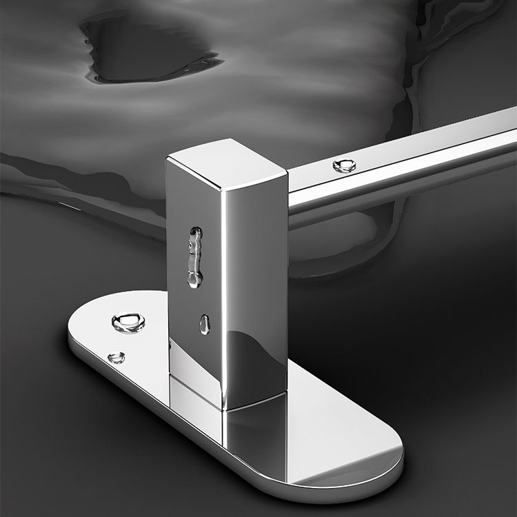 LoungeYard | 2-Piece Stainless Steel Slip Resistant Modern Chrome Bathroom Hardware Set — product view 4