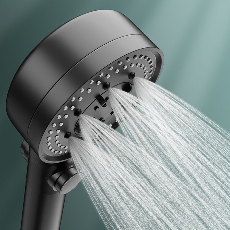 LoungeYard | Bathroom Shower Head 5-Stream Round Hand Shower Holder Wall Mount Shower Head — product view 5