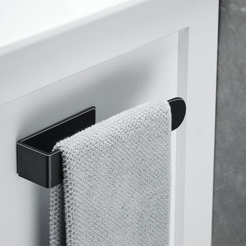 LoungeYard | Modern Towel Ring Bathroom Hardware Set Stainless Steel/Black Bath Hardware Set — product view 7