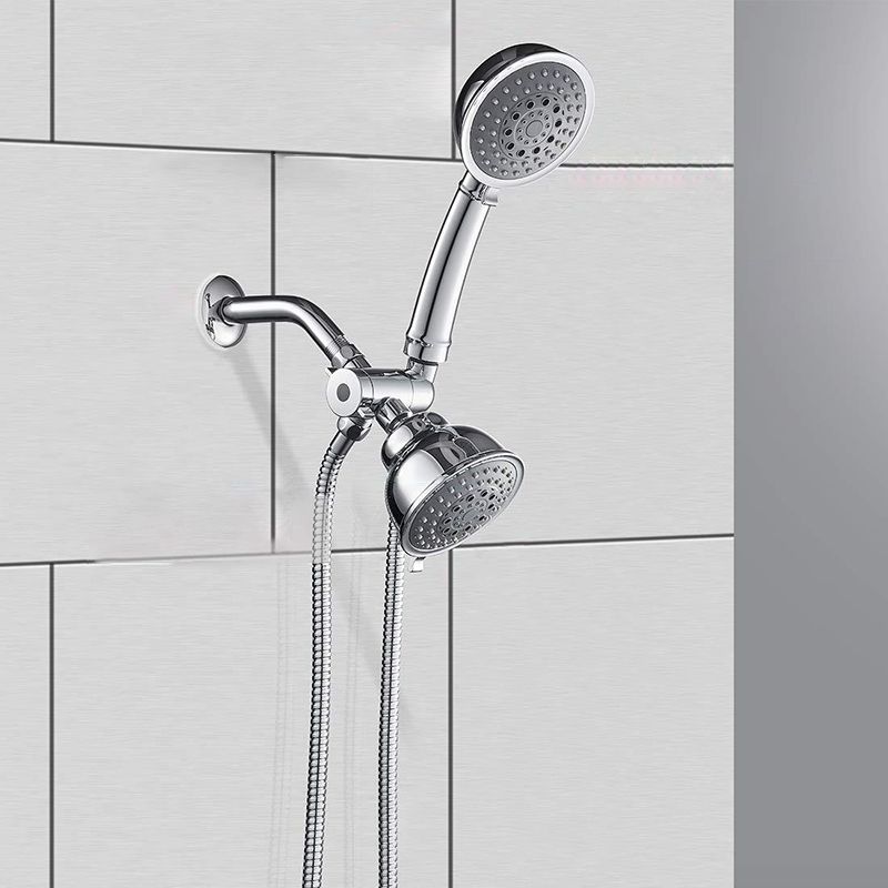 LoungeYard | Traditional Style Shower Head Double Bathroom Shower Heads with Round Shape — product view 3
