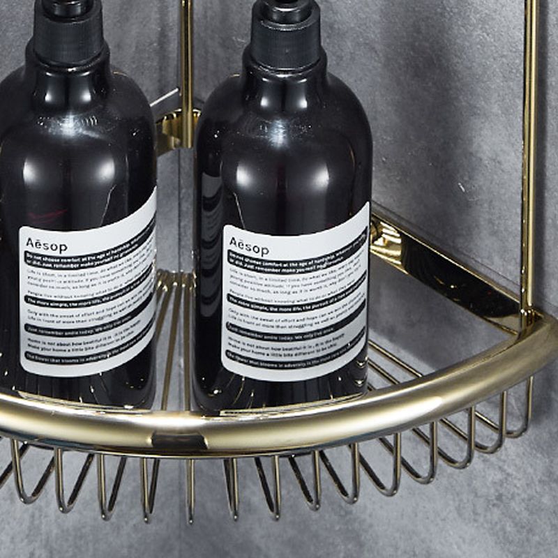 LoungeYard | Traditional Brass Bathroom Accessory Set Bathroom Shelf Bathroom Accessory Set — product view 4