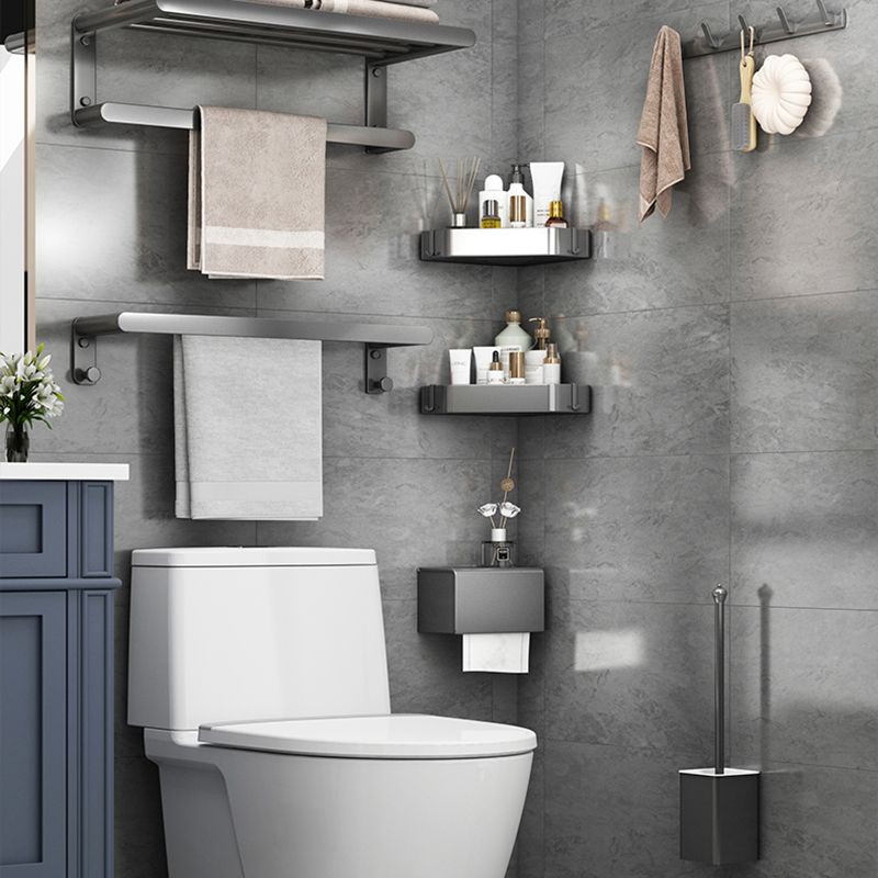 LoungeYard | Matte Gray Bathroom Hardware Set Modern Bathroom Accessories Set — product view 7