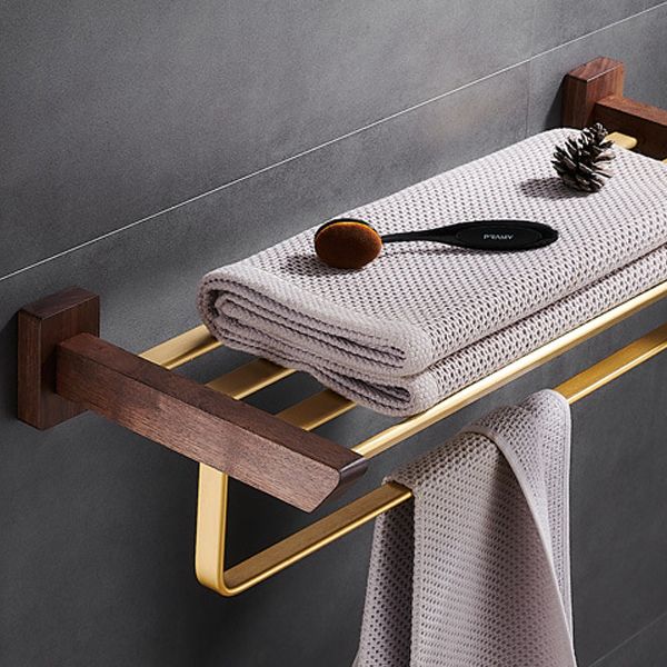 LoungeYard | Traditional Bathroom Accessories Set Bathroom Shelf Paper Holder Gold Bathroom Set — product view 6