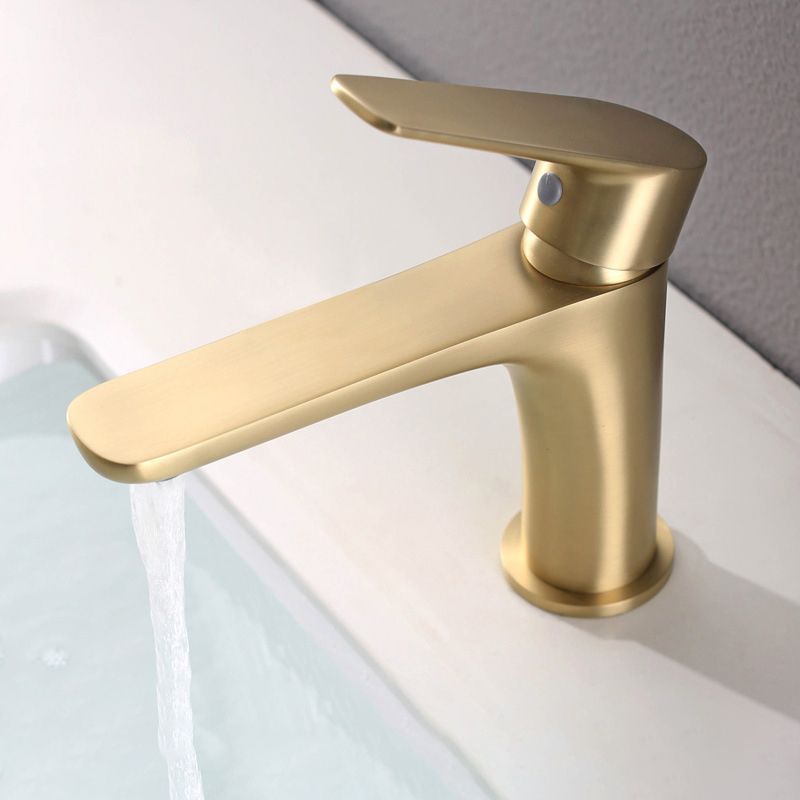 LoungeYard | Light Luxury Basin Faucet with Lever Handle Single Hole Bathroom Faucet — product view 4