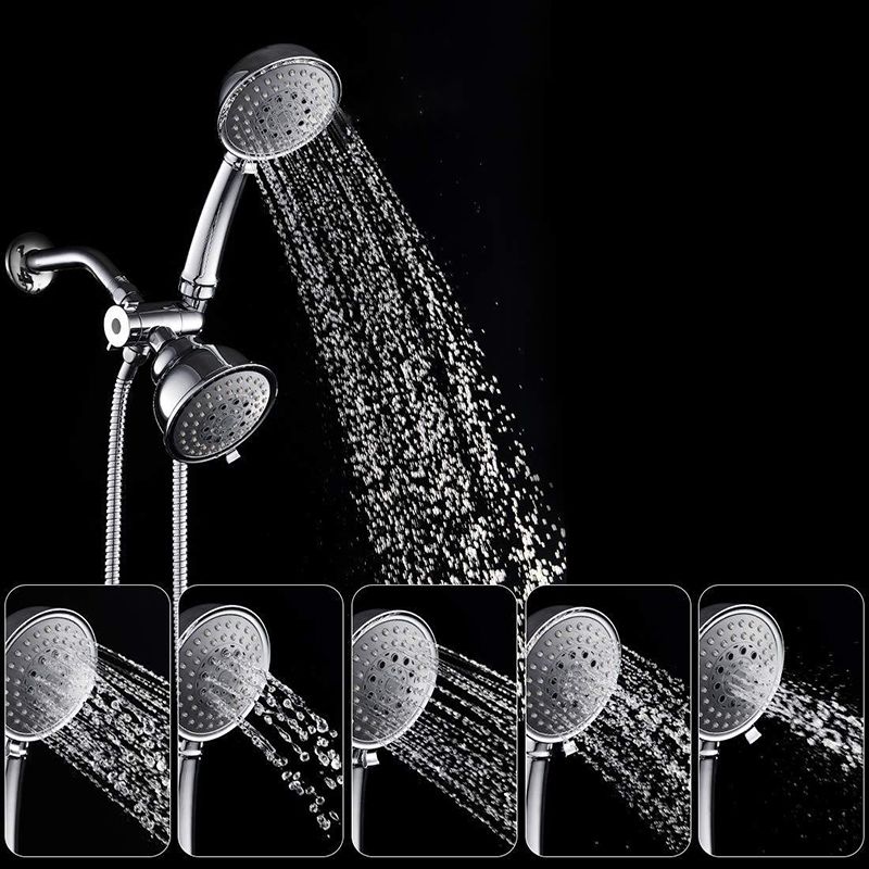 LoungeYard | Traditional Style Shower Head Double Bathroom Shower Heads with Round Shape — product view 5