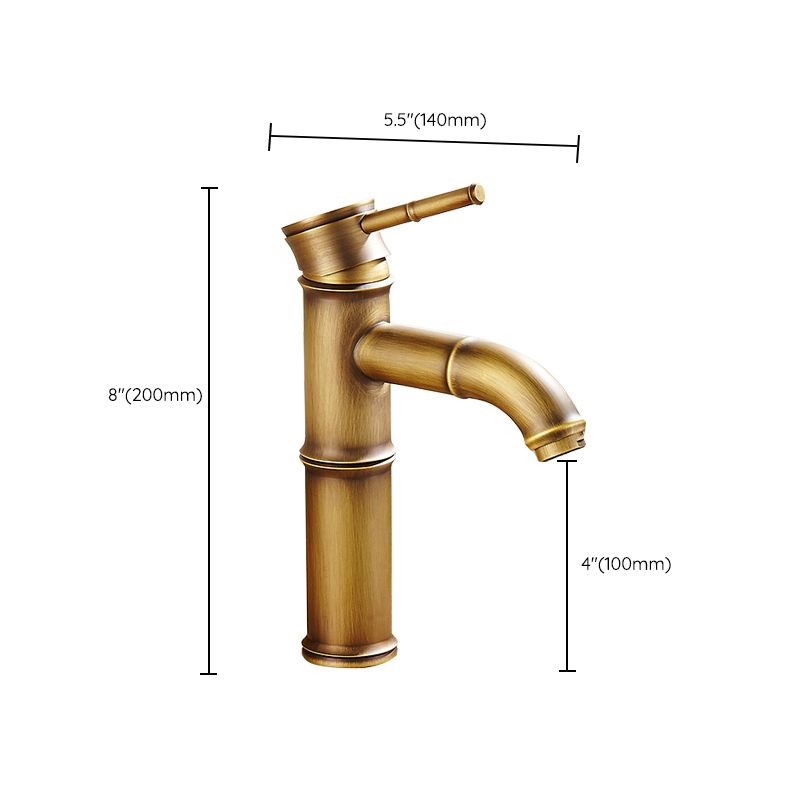 LoungeYard | Country style single hole basin faucet with a lever handle — product view 4