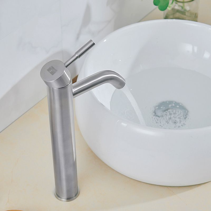 LoungeYard | Contemporary Vessel Faucet Single Handle Low Arc Copper Vessel Faucet — product view 7