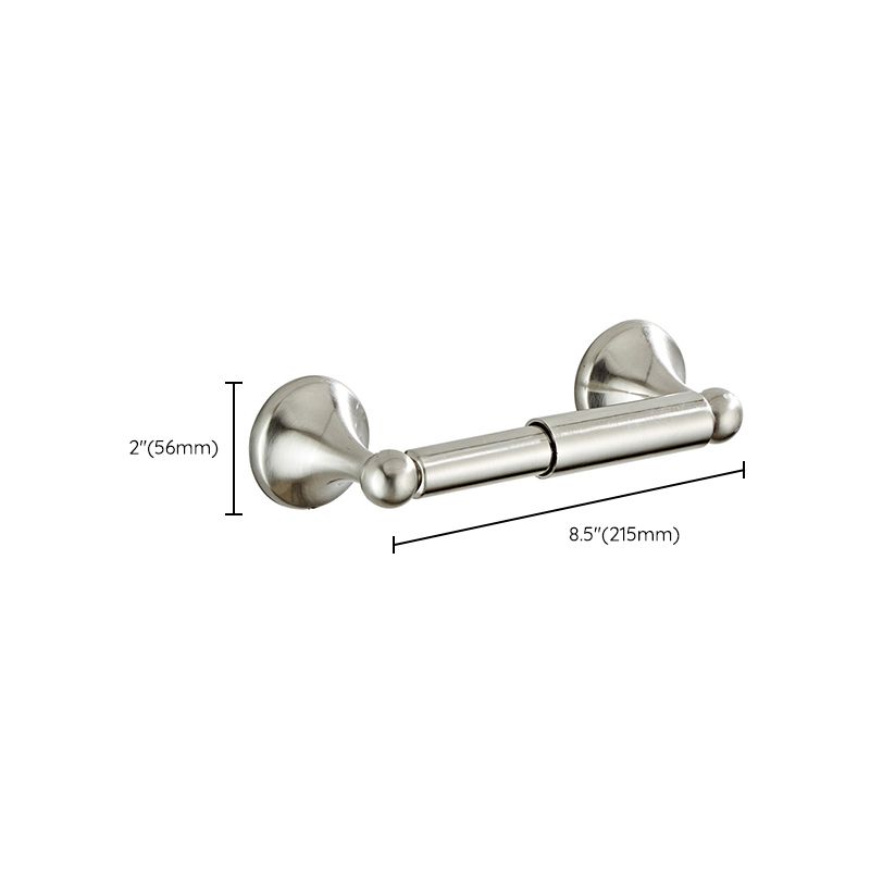 LoungeYard | Metal Bathroom Set Traditional Style Nickel Bathroom Accessories Set — product view 3