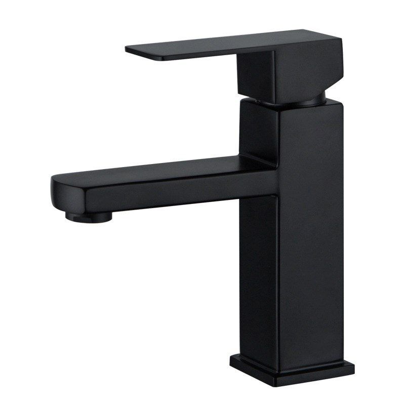 LoungeYard | Modern Sink Faucet Centerset Bathroom Sink Faucet in Black — product view 5