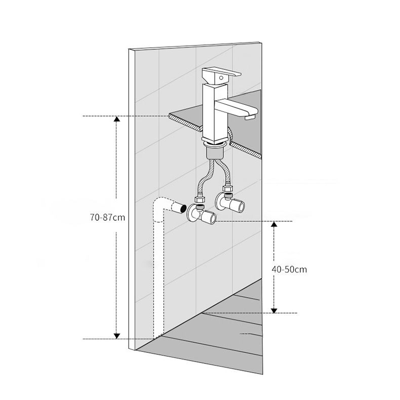 LoungeYard | Single handle faucets Glam Style sink faucets for the bathroom — product view 4