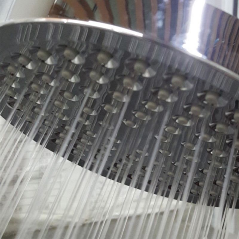 LoungeYard | Contemporary Shower Combination Fixed Shower Head Stainless Steel Wall Mounted Round Shower Head — product view 1