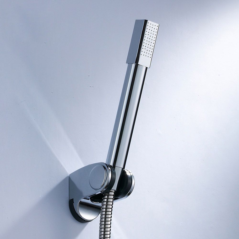 LoungeYard | Simple Handheld Shower Head Square 304 Stainless Steel Shower Head — product view 2