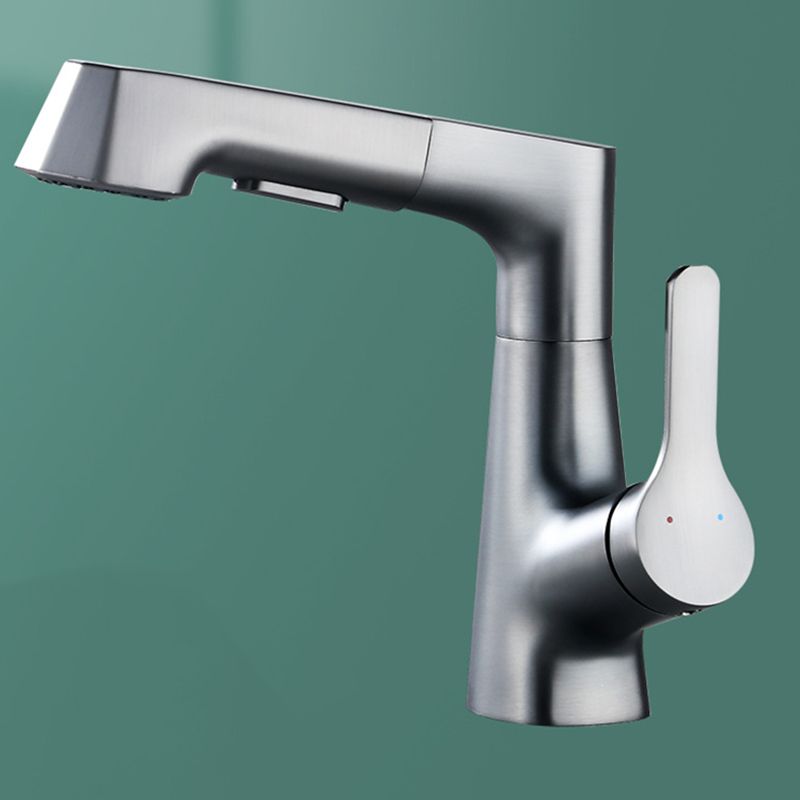 LoungeYard | Modern Faucet Solid Copper Centerset Bathroom Faucet — product view 4