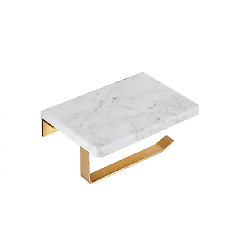 LoungeYard | Metal and Marble Bathroom Accessory Single or in Set in Gold — product view 6