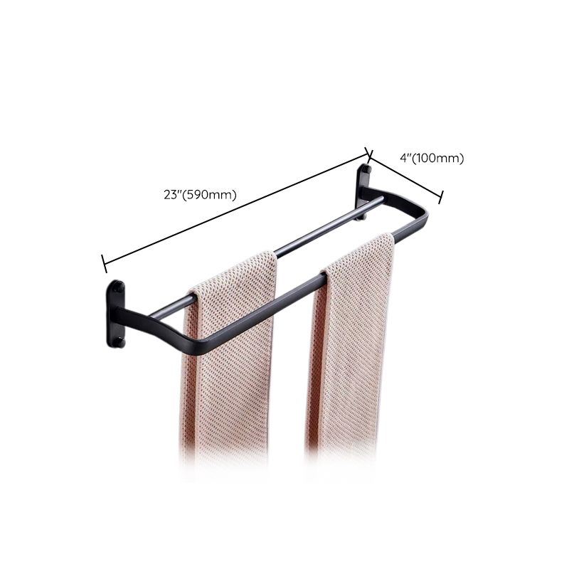 LoungeYard | Modern Bathroom Accessory Set Black Soap Dish Bath Shelf Bathroom Set — product view 6