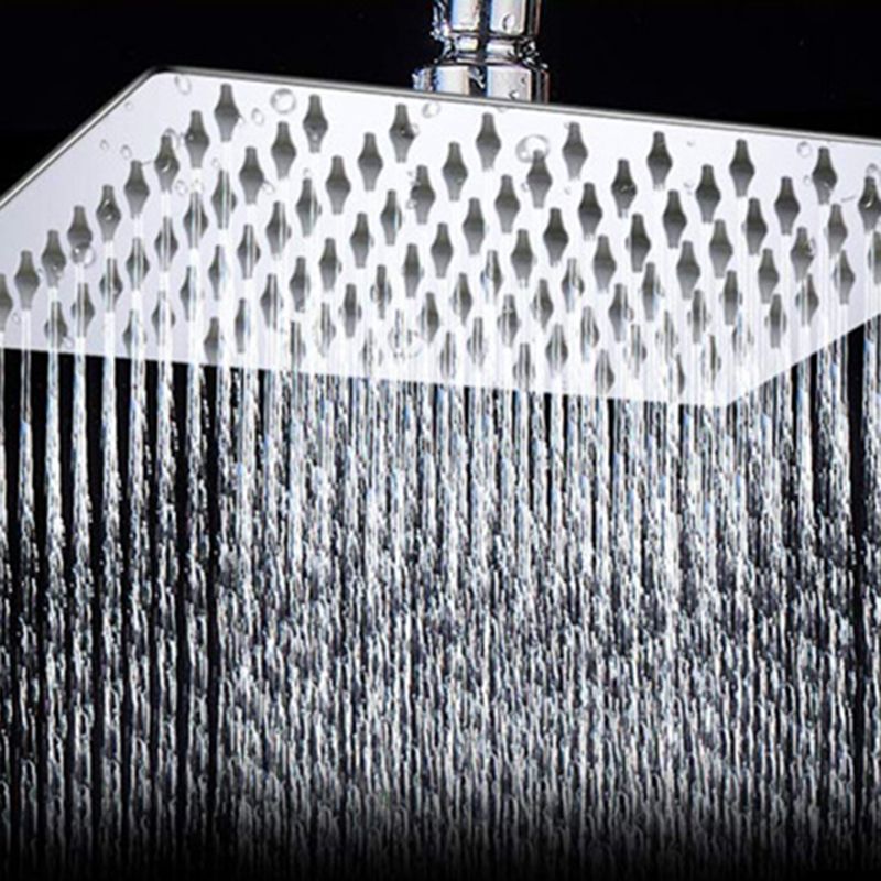 LoungeYard | Modern Style Dual Showerhead 9-Spray Silver Wall-Mounted Showerhead — product view 5
