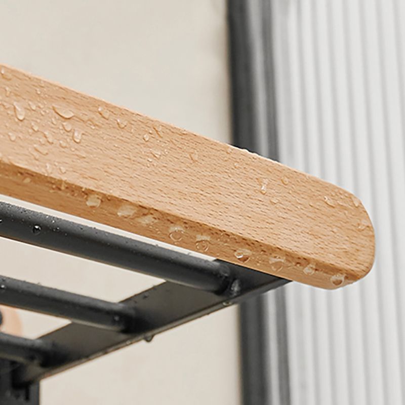 LoungeYard | Metal and wood bathroom accessories as a single piece or in a set in black — product view 6
