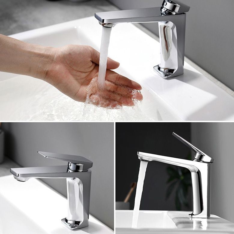 LoungeYard | Glam Copper Vessel Faucet Lever Handles Low Arc Vessel Faucet for Bathroom — product view 3